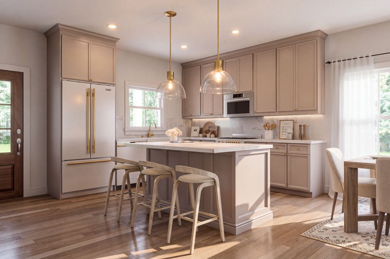 House Design - Interior - Kitchen for Farmhouse House Plan #1117-52 - 1 bed, 1 bath