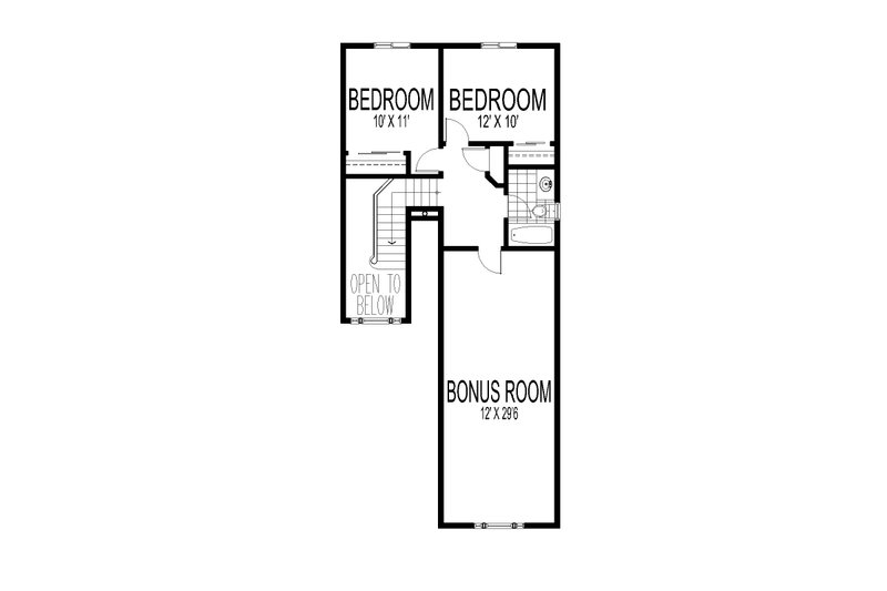 House Blueprint - Floor Plan - Upper Floor for Craftsman House Plan #112-278 - 4 bed, 2.5 bath