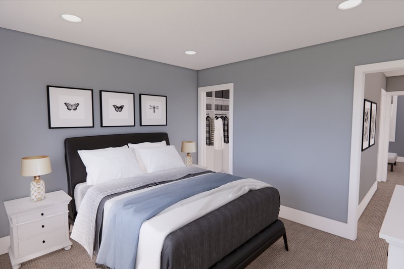 House Plan Design - Interior - Bedroom 1 for Farmhouse House Plan #51-1565 - 4 bed, 2.5 bath