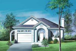 Traditional Exterior - Front Elevation Plan #25-1025