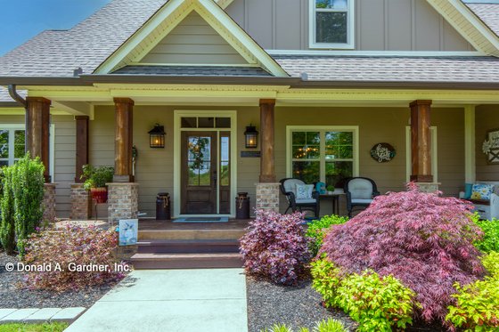 Exterior - Covered Porch for Craftsman House Plan #929-307 - 3 bed, 2 bath