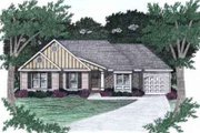 Ranch Style House Plan - 3 Beds 2 Baths 1303 Sq/Ft Plan #129-140 