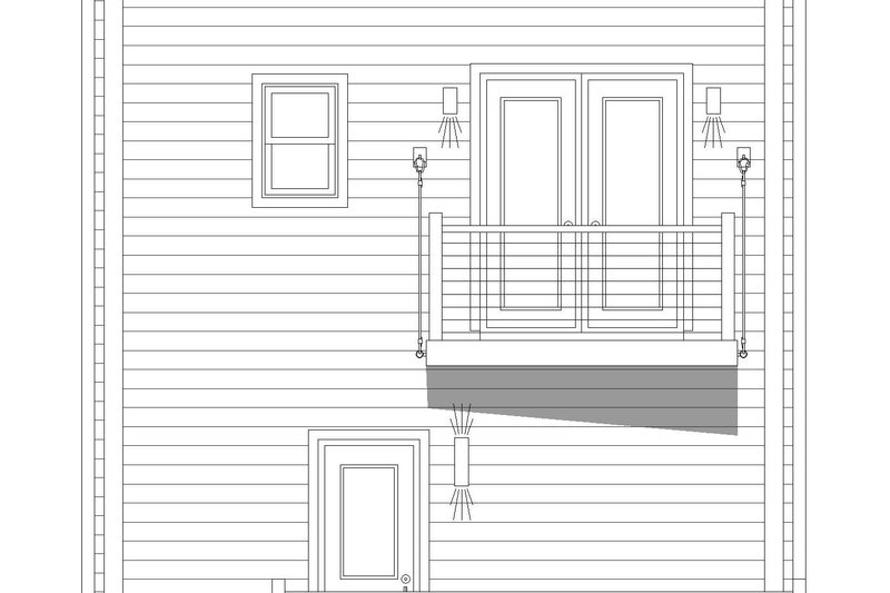 Home Plan - Exterior - Rear Elevation for Beach House Plan #932-1163 - 3 bed, 3.5 bath