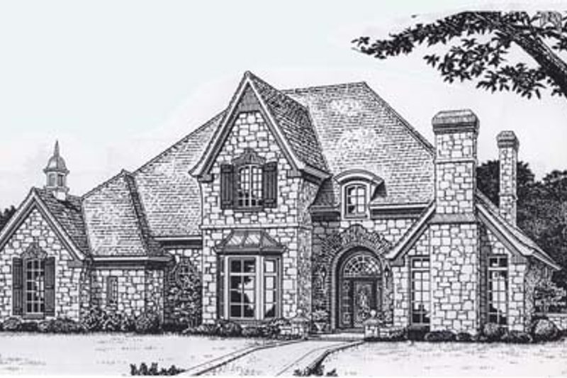 Colonial Style House Plan - 4 Beds 3.5 Baths 4000 Sq/Ft Plan #310-950