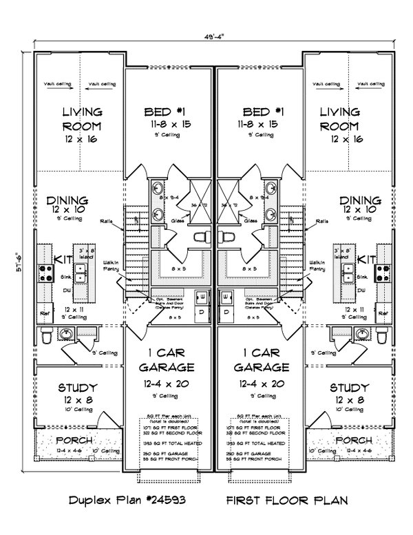 House Blueprint - Craftsman Floor Plan - Main Floor Plan #513-2386