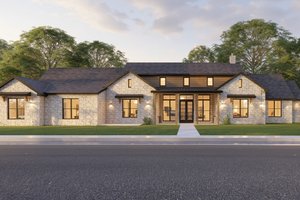 House Design - Exterior - Front Elevation for Contemporary House Plan #1127-7 - 4 bed, 3.5 bath