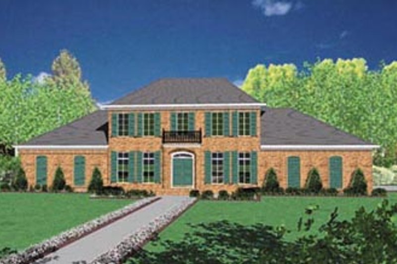 Dream House Plan - Colonial Exterior - Front Elevation Plan #36-231