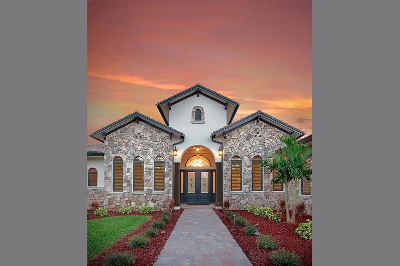 Architectural House Design - Mediterranean Exterior - Front Elevation Plan #938-90