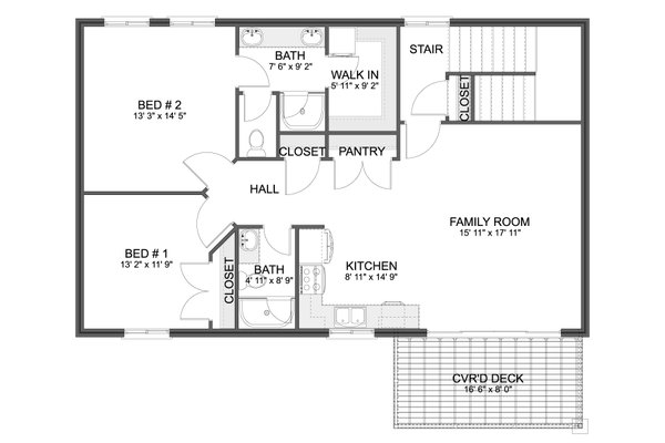 Barndominium Floor Plan - Upper Floor Plan #1060-285