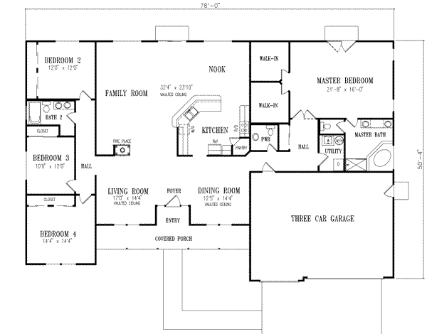 Traditional Floor Plan - Main Floor Plan #1-689