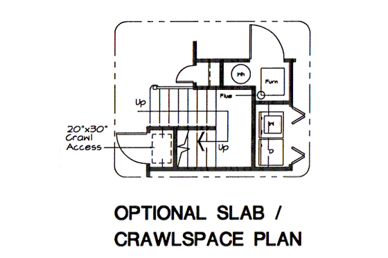 Floor Plan - Other Floor for Country House Plan #312-160 - 3 bed, 2 bath