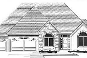 Traditional Exterior - Front Elevation Plan #67-383