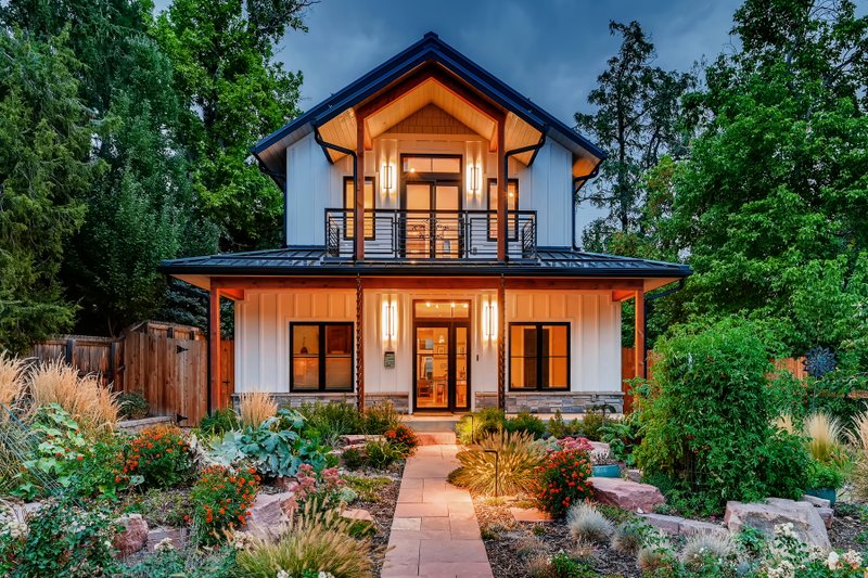 Architectural House Design - Farmhouse Exterior - Front Elevation Plan #1042-23