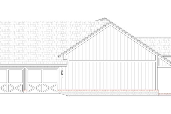 Exterior - Other Elevation 1 for Farmhouse House Plan #45-631 - 3 bed, 2 bath