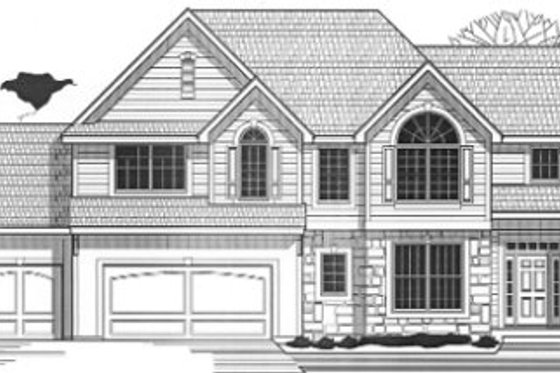Exterior - Front Elevation for Traditional House Plan #67-783 - 4 bed, 3 bath