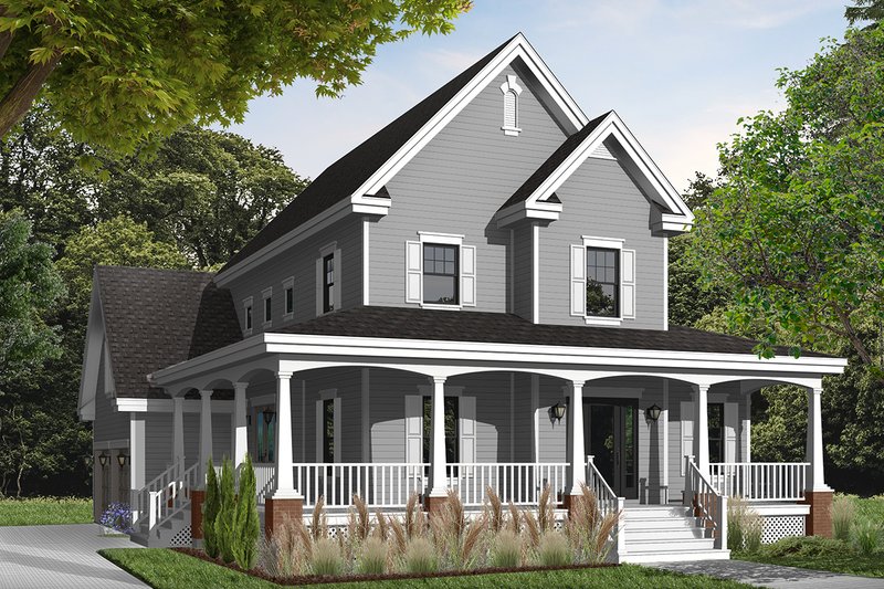 Home Plan - Farmhouse Exterior - Front Elevation Plan #23-840