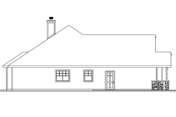 Exterior - Other Elevation for Craftsman House Plan #124-552 - 3 bed, 2.5 bath