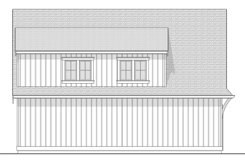 House Blueprint - Exterior - Other Elevation for Farmhouse House Plan #1114-45 - 2 bed, 1 bath