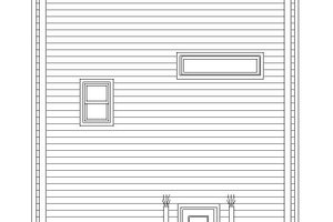 Exterior - Rear Elevation for Contemporary House Plan #932-317 - 3 bed, 3.5 bath