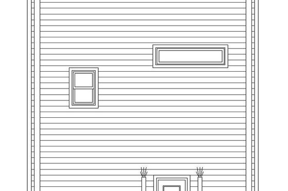 Exterior - Rear Elevation for Contemporary House Plan #932-317 - 3 bed, 3.5 bath