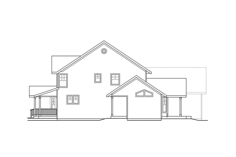 Home Plan - Exterior - Other Elevation 1 for Craftsman House Plan #124-537 - 4 bed, 3 bath