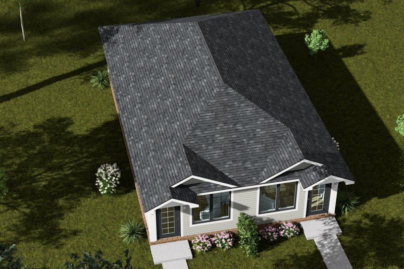 Architectural House Design - Exterior - Other Elevation 4 for Cottage House Plan #513-2427 - 1 bed, 1 bath