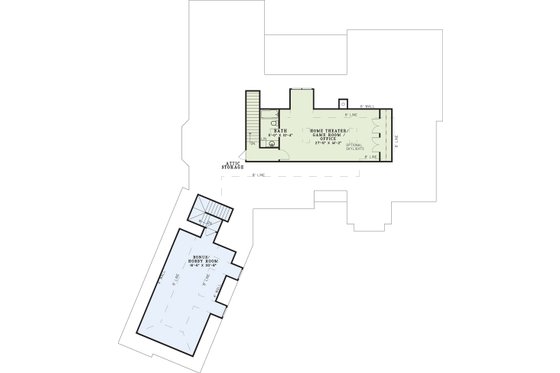 Floor Plan - Upper Floor for Contemporary House Plan #17-2687 - 4 bed, 4.5 bath