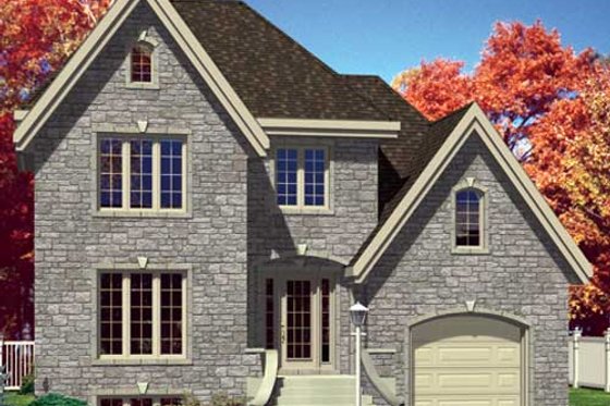 European Exterior - Front Elevation Plan #138-283