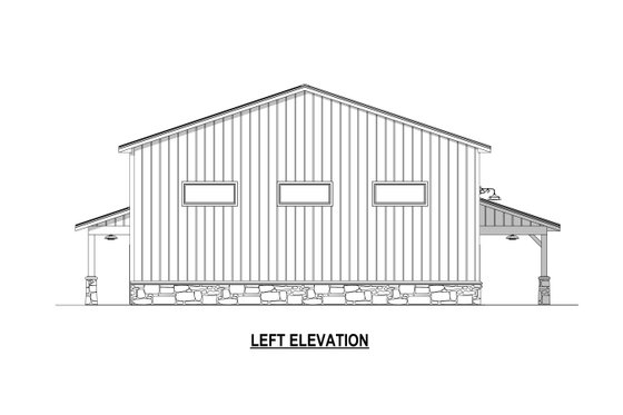 Exterior - Other Elevation 1 for Barndominium House Plan #1084-12 - 3 bed, 2.5 bath