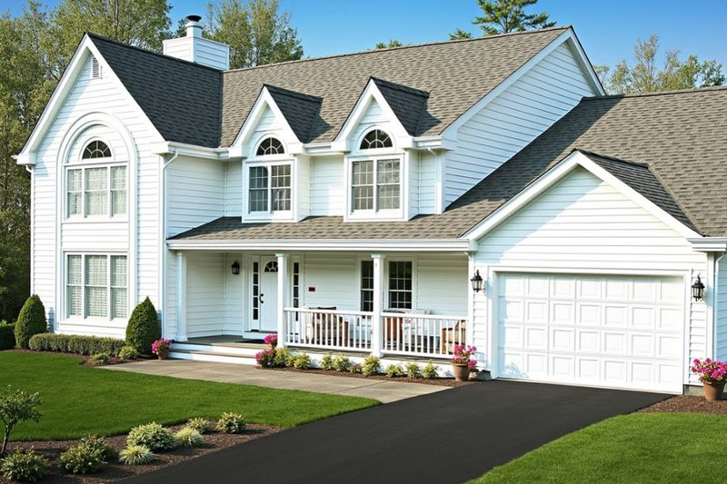 Dream House Plan - Country Exterior - Front Elevation Plan #3-264