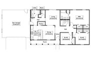 Farmhouse Style House Plan - 3 Beds 2 Baths 1400 Sq/Ft Plan #57-701 