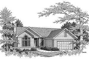 Traditional Exterior - Front Elevation Plan #70-126