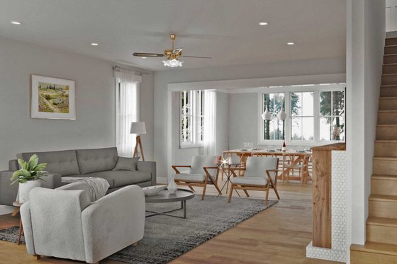 Interior - Family Room 1 for Craftsman House Plan #1079-2 - 4 bed, 3.5 bath