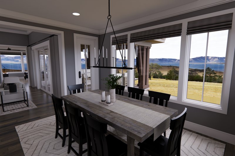 House Plan Design - Interior - Dining Room for Country House Plan #51-1567 - 3 bed, 2.5 bath