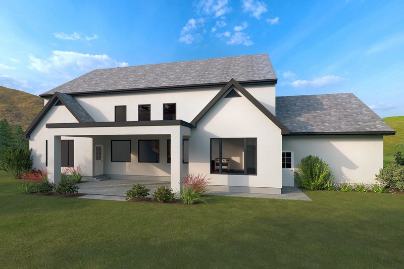 Home Plan - Exterior - Rear Elevation for Farmhouse House Plan #1111-36 - 4 bed, 3.5 bath