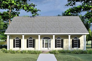 Country Exterior - Front Elevation Plan #44-176