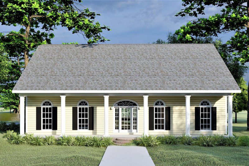 Country Style House Plan - 3 Beds 2 Baths 1735 Sq/Ft Plan #44-176