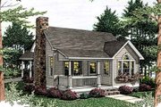 Cottage Style House Plan - 1 Beds 1 Baths 852 Sq/Ft Plan #406-215 
