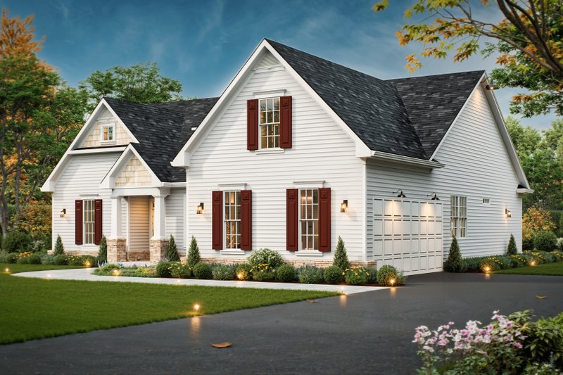 House Plan Design - Exterior - Front Elevation 5 for Traditional House Plan #54-693 - 3 bed, 2 bath