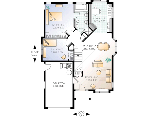 Dream House Plan - Traditional Floor Plan - Main Floor Plan #23-125