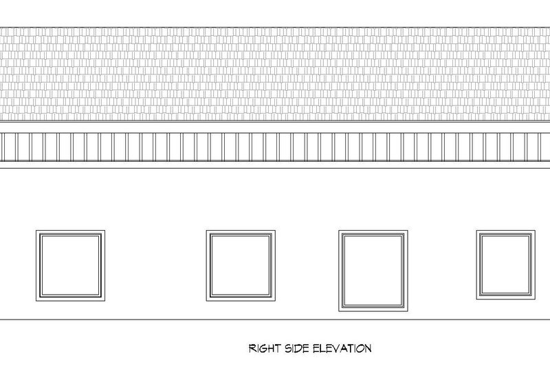Home Plan - Exterior - Other Elevation 1 for Traditional House Plan #932-694, 1 bath