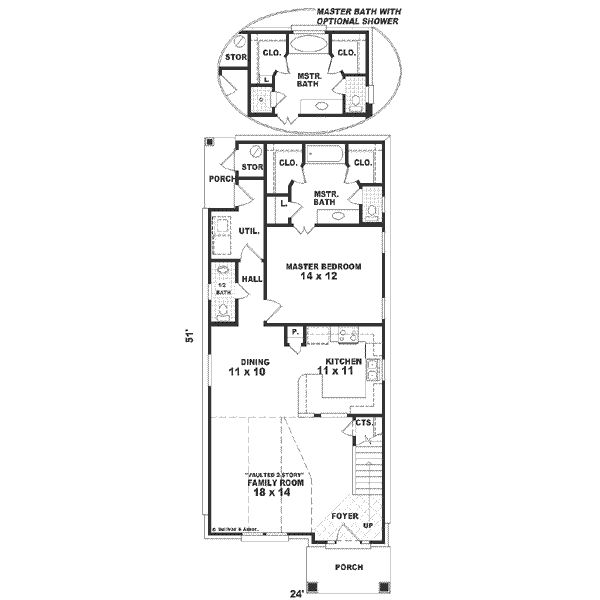 Southern Floor Plan - Main Floor Plan #81-131