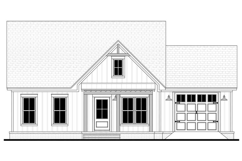 Dream House Plan - Exterior - Front Elevation 4 for Farmhouse House Plan #430-343 - 2 bed, 2 bath