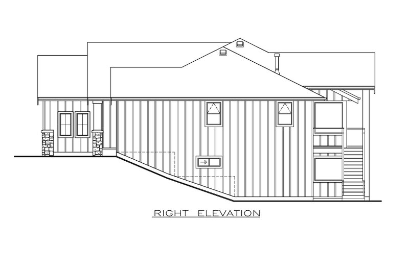 Home Plan - Exterior - Other Elevation 1 for Farmhouse House Plan #1100-71 - 3 bed, 2 bath