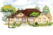 Mediterranean Style House Plan - 5 Beds 2.5 Baths 2394 Sq/Ft Plan #80-158 