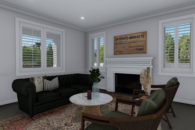 Dream House Plan - Interior - Family Room 1 for Traditional House Plan #1060-8 - 5 bed, 4 bath