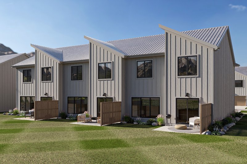 House Plan Design - Exterior - Other Elevation 4 for Modern House Plan #455-824 - 3 bed, 3 bath