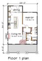Bungalow Style House Plan - 3 Beds 2 Baths 1394 Sq/Ft Plan #79-326 