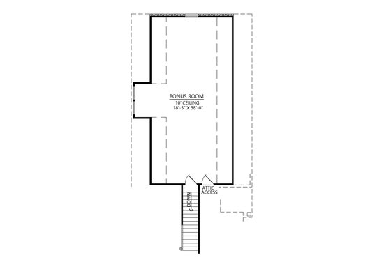 Floor Plan - Upper Floor for Southern House Plan #1074-52 - 4 bed, 3.5 bath
