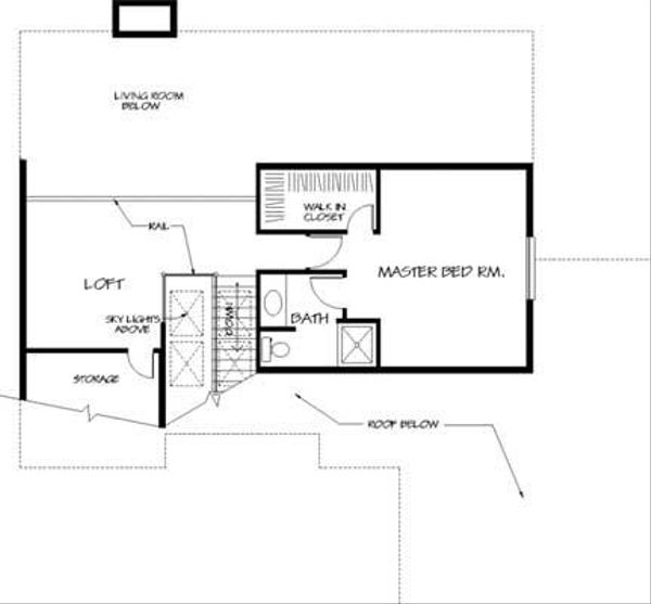 Home Plan - Traditional Floor Plan - Upper Floor Plan #320-150